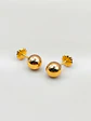 Aros Esfera de Oro Mediano 6 mm Oro 18k - Miniatura 1