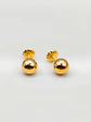 Aros Esfera de Oro Mediano 6 mm Oro 18k - Miniatura 3