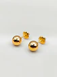 Aros Esfera de Oro Mediano 6 mm Oro 18k - Miniatura 4