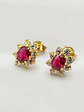 Aros Lady Pasión de Rubí Oro 18k - Miniatura 4