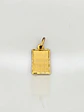 Colgante Placa Satín Identidad Oro 18k - Miniatura 3