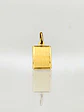 Colgante Placa Satín Identidad Oro 18k - Miniatura 1