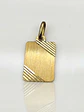 Colgante Placa Satín de Gala Oro 18k - Miniatura 1