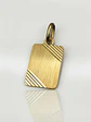 Colgante Placa Satín de Gala Oro 18k - Miniatura 3
