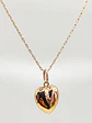 Cadena Corazón en Relieve Esencia Oro 18k - Miniatura 3