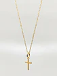Cadena Cruz Estilizada Devoción Oro 18k - Miniatura 3