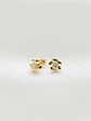 Aros Trébol con Circón de Suerte Oro 18k - Miniatura 3