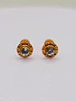 Aros Abridores Brillo de Circón Grande Oro 14k - Miniatura 1