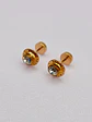 Aros Abridores Brillo de Circón Grande Oro 14k - Miniatura 3