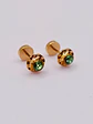 Aros Abridores Jardín de Esmeralda Mediano Oro 14k - Miniatura 3