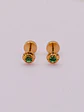 Aros Abridores Jardín de Esmeralda Chico Oro 14k - Miniatura 1