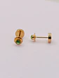 Aros Abridores Jardín de Esmeralda Chico Oro 14k - Miniatura 4