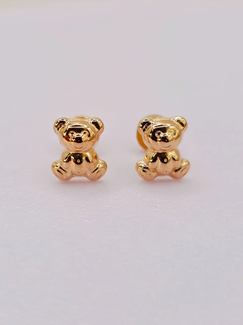 Aros Ositos Ternura Oro 14k 1