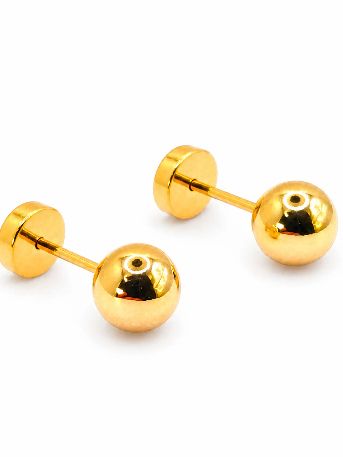Aros Esfera de Oro Mediano Oro 14k 1