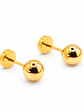 Aros Esfera de Oro Mediano Oro 14k - Miniatura 1