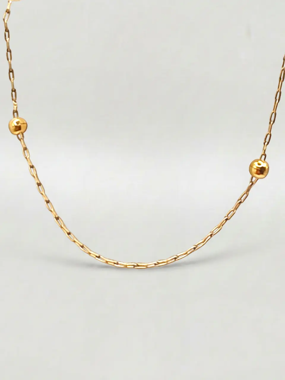 Cadena esferas 40 cm Oro 18k 3