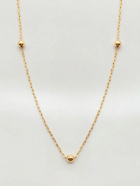 Cadena esferas 40 cm Oro 18k