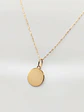 Cadena con colgante esfera liso 18k - Miniatura 4