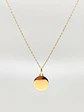 Cadena con colgante esfera liso 18k - Miniatura 1