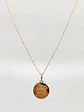 Cadena colgante esfera fotograbado liso Oro 18k - Miniatura 2