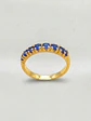Anillo Medio Cintillo Zafiros Oro 18k - Miniatura 1