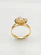 Anillo Doble Flor de Circon Oro 18k - Miniatura 5