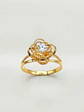 Anillo Doble Flor de Circon Oro 18k - Miniatura 6