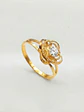 Anillo Doble Flor de Circon Oro 18k - Miniatura 7