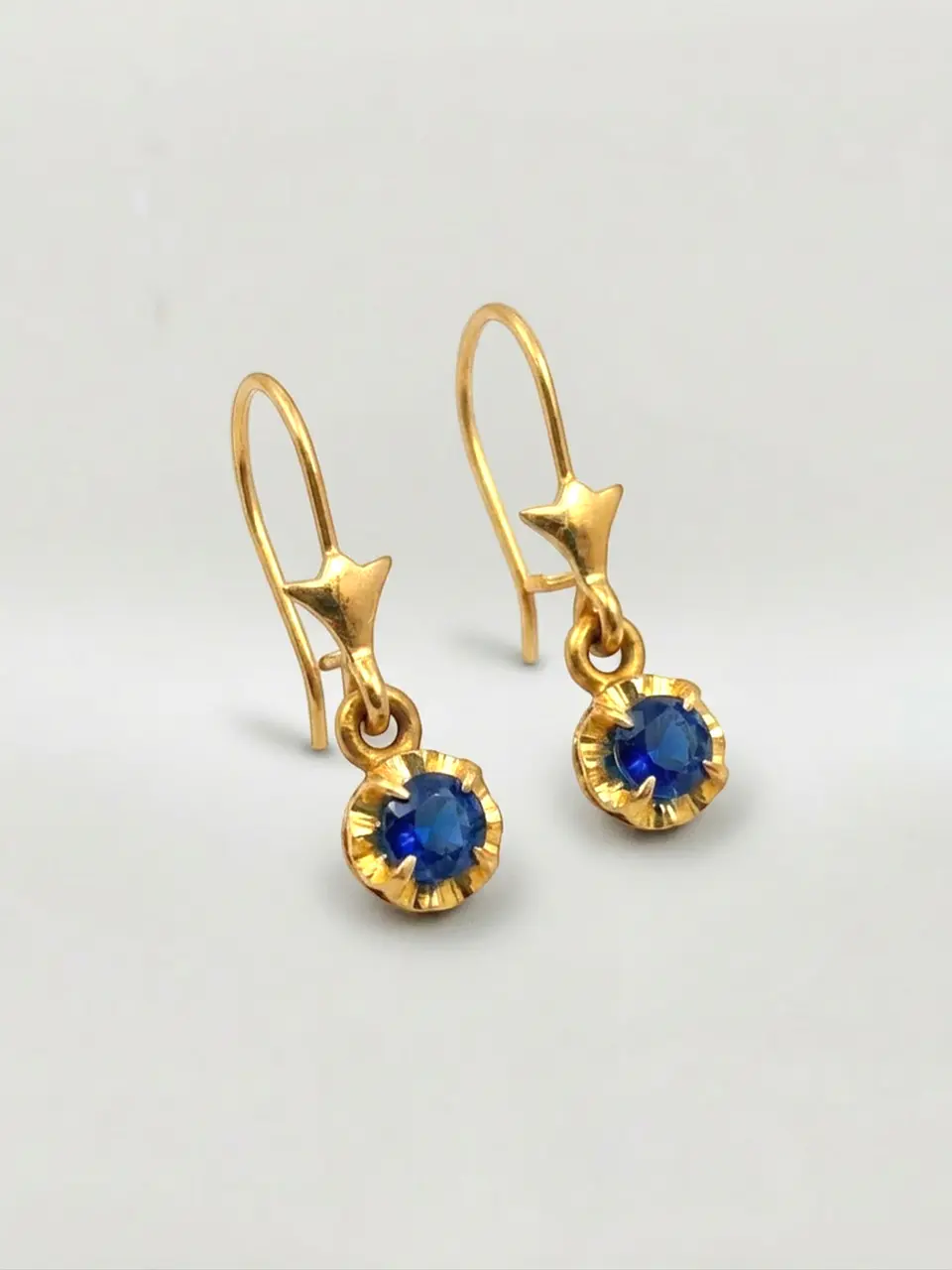Aros Chatón Zafiro Colgante de Gala Oro 18k 1