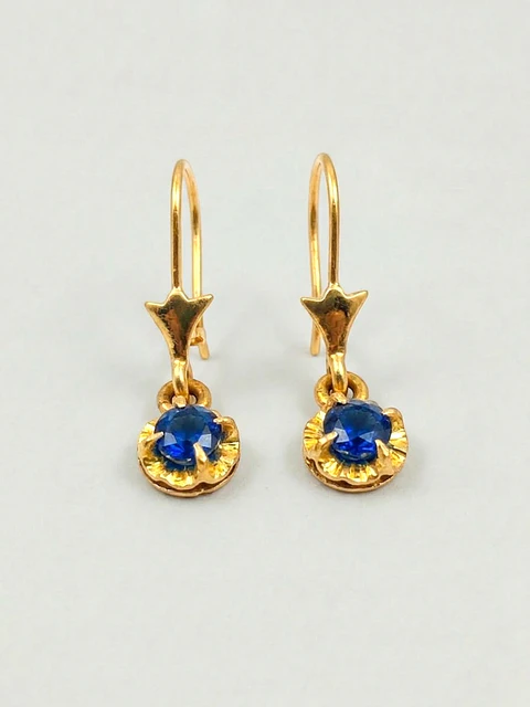 Aros Chatón Zafiro Colgante de Gala Oro 18k