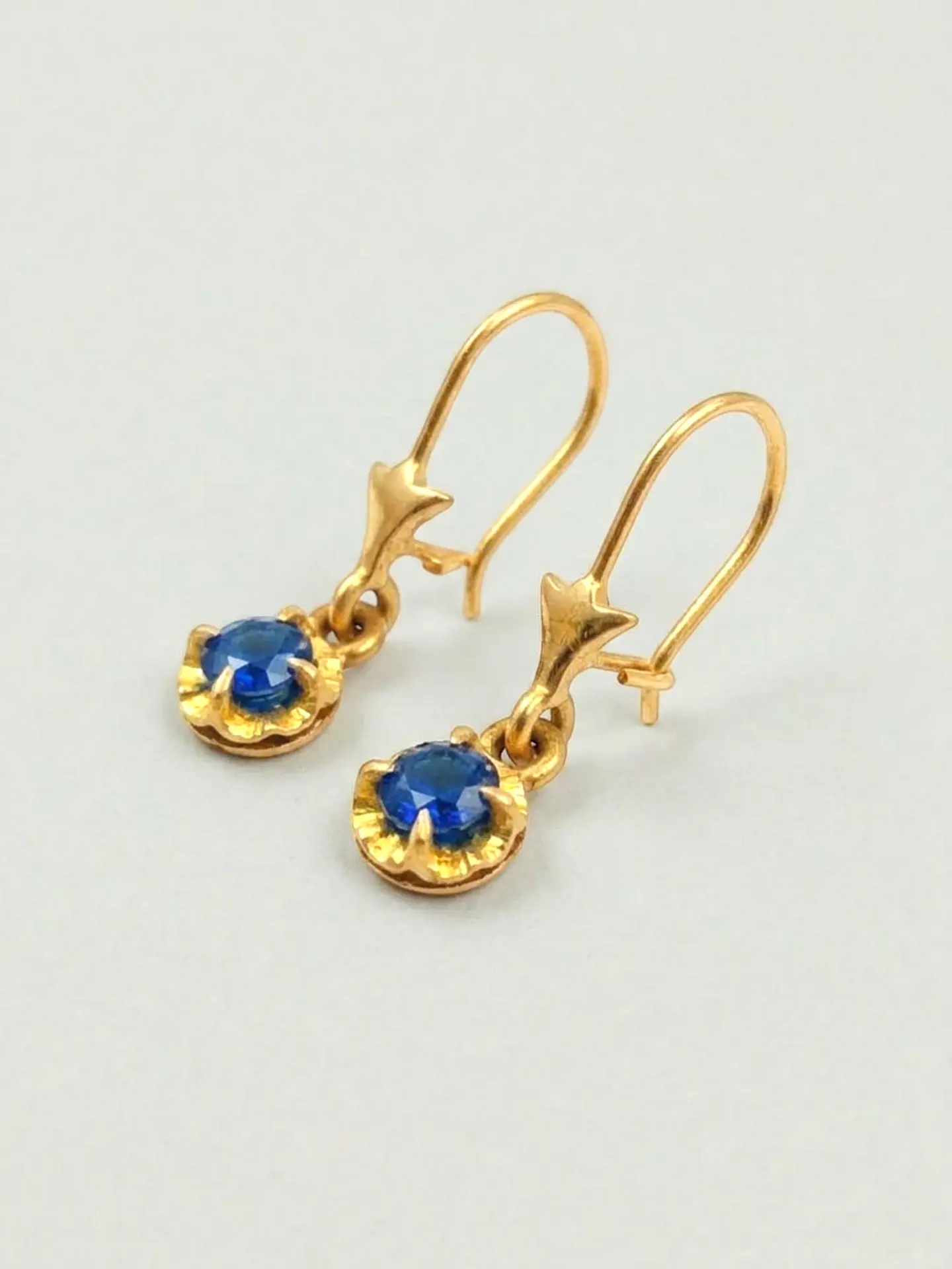 Aros Chatón Zafiro Colgante de Gala Oro 18k 3