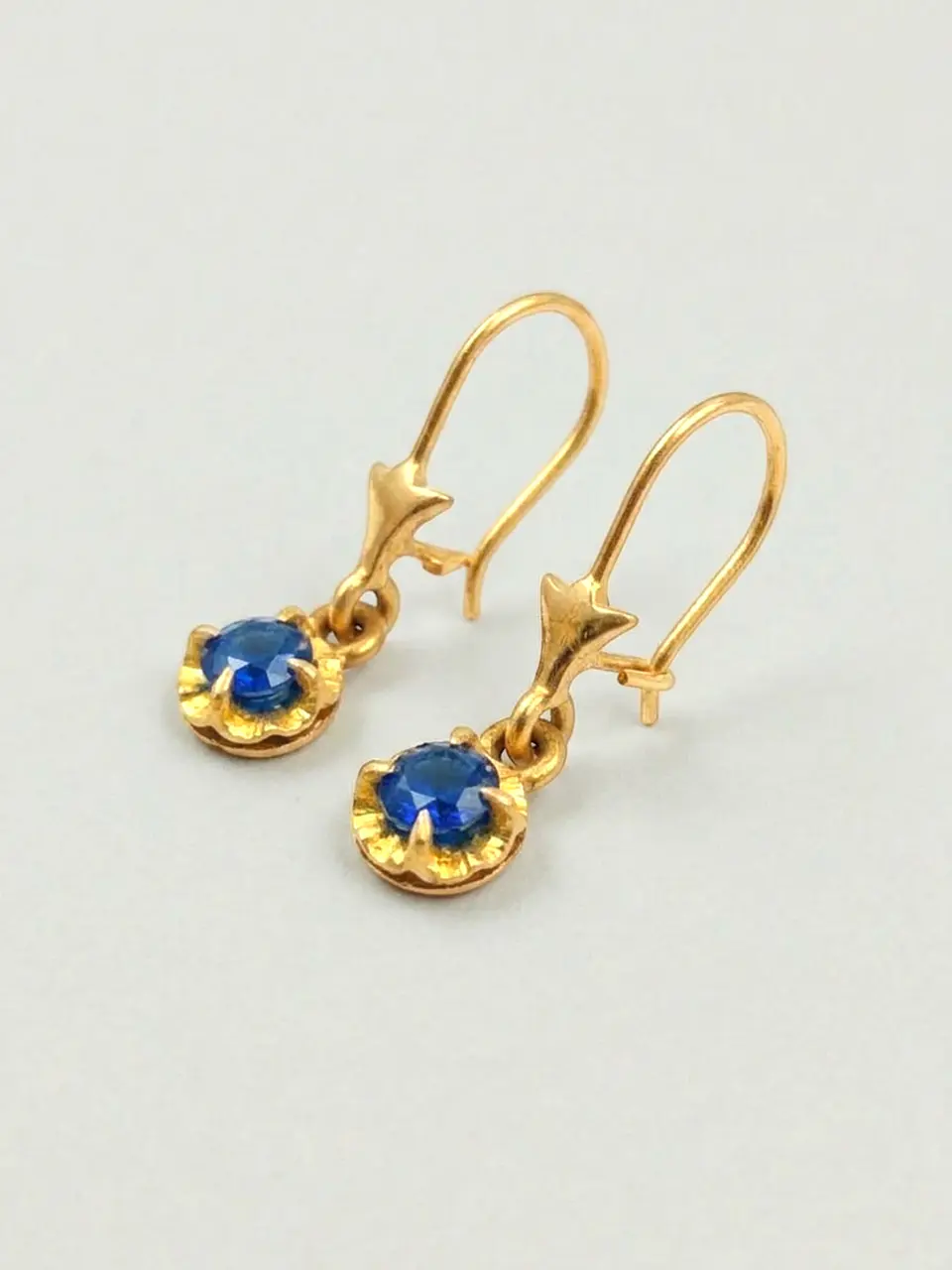 Aros Chatón Zafiro Colgante de Gala Oro 18k 3