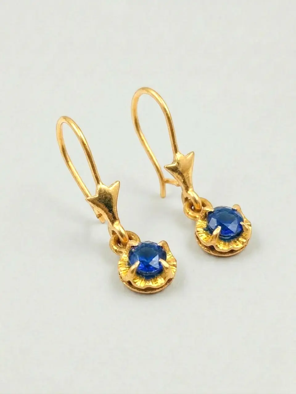 Aros Chatón Zafiro Colgante de Gala Oro 18k 4