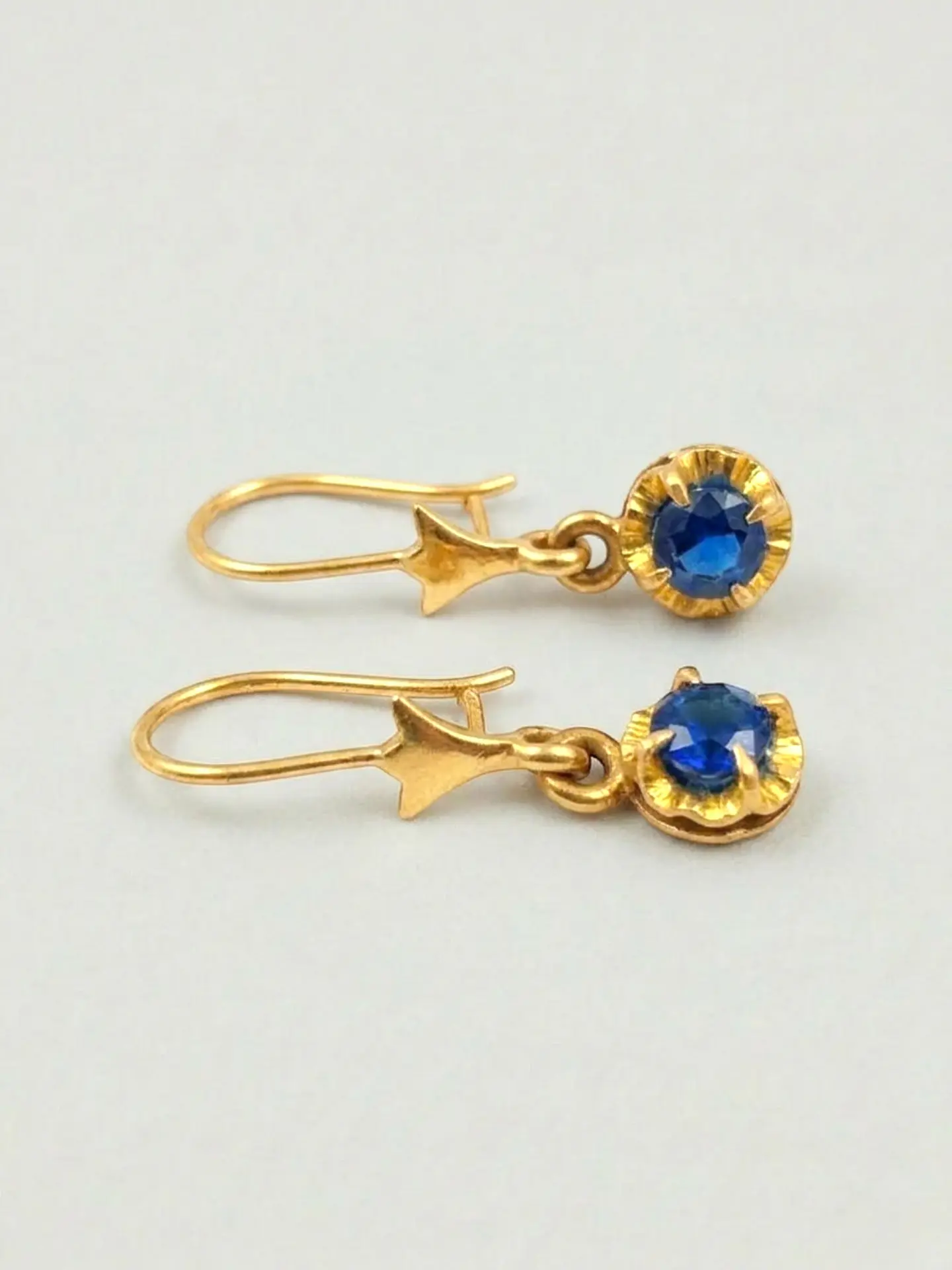 Aros Chatón Zafiro Colgante de Gala Oro 18k 5