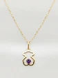 Cadena Osito Ternura con Amatista Oro 18k - Miniatura 1
