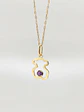 Cadena Osito Ternura con Amatista Oro 18k - Miniatura 4