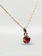 Cadena Chatón Pasión de Rubí redondo Oro 18k - Miniatura 3