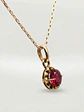 Cadena Chatón Pasión de Rubí redondo Oro 18k - Miniatura 5
