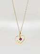 Cadena Corazón de Rubi Oro 18k - Miniatura 5