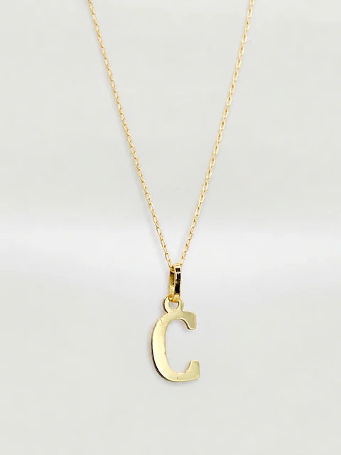 Cadena Legado con Letra Personal Oro 18k