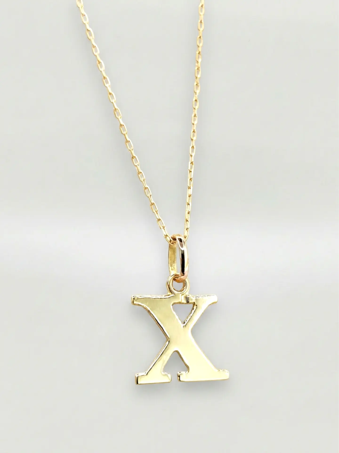 Cadena Legado con Letra Personal Oro 18k 5