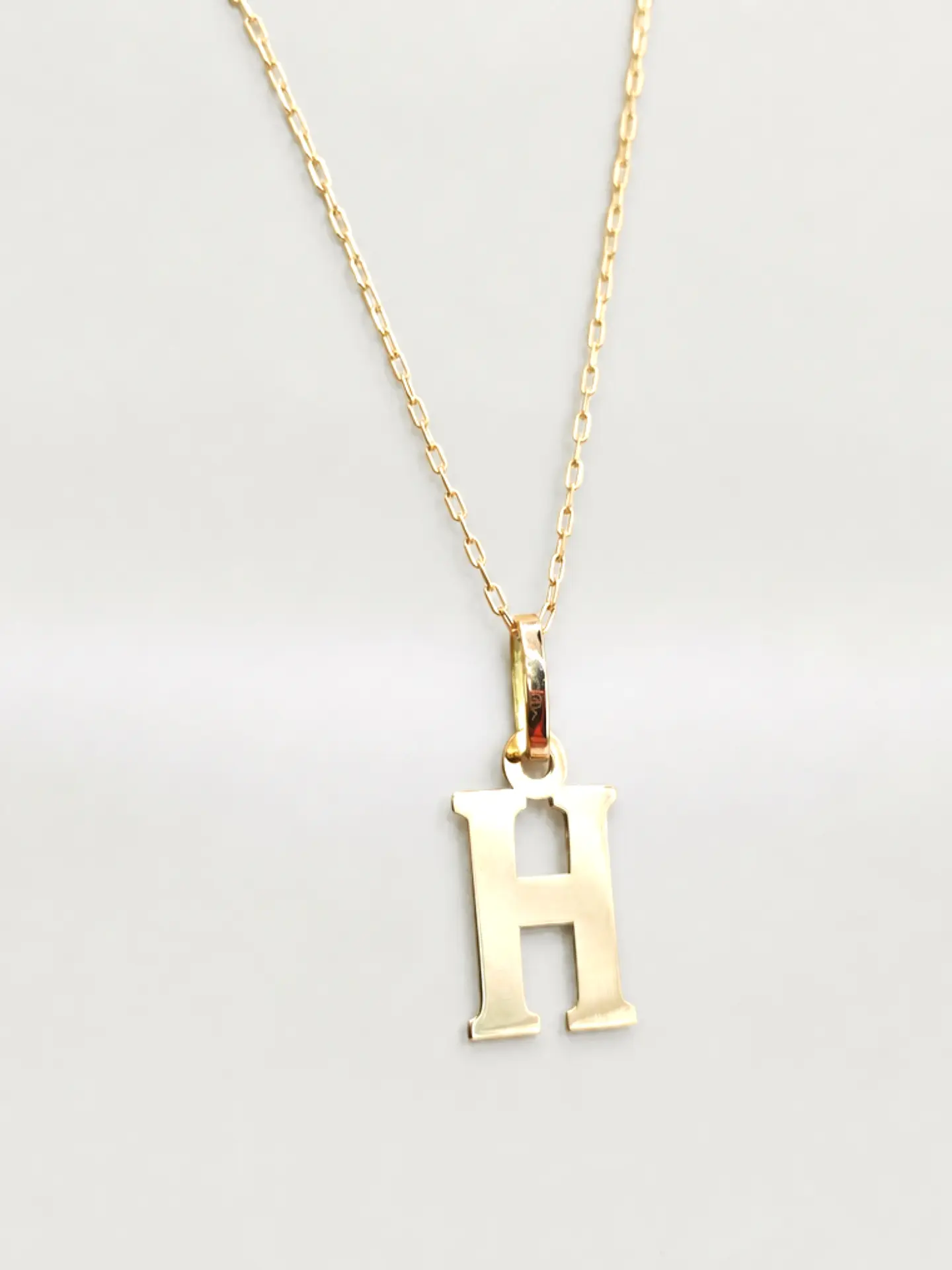 Cadena Legado con Letra Personal Oro 18k 8