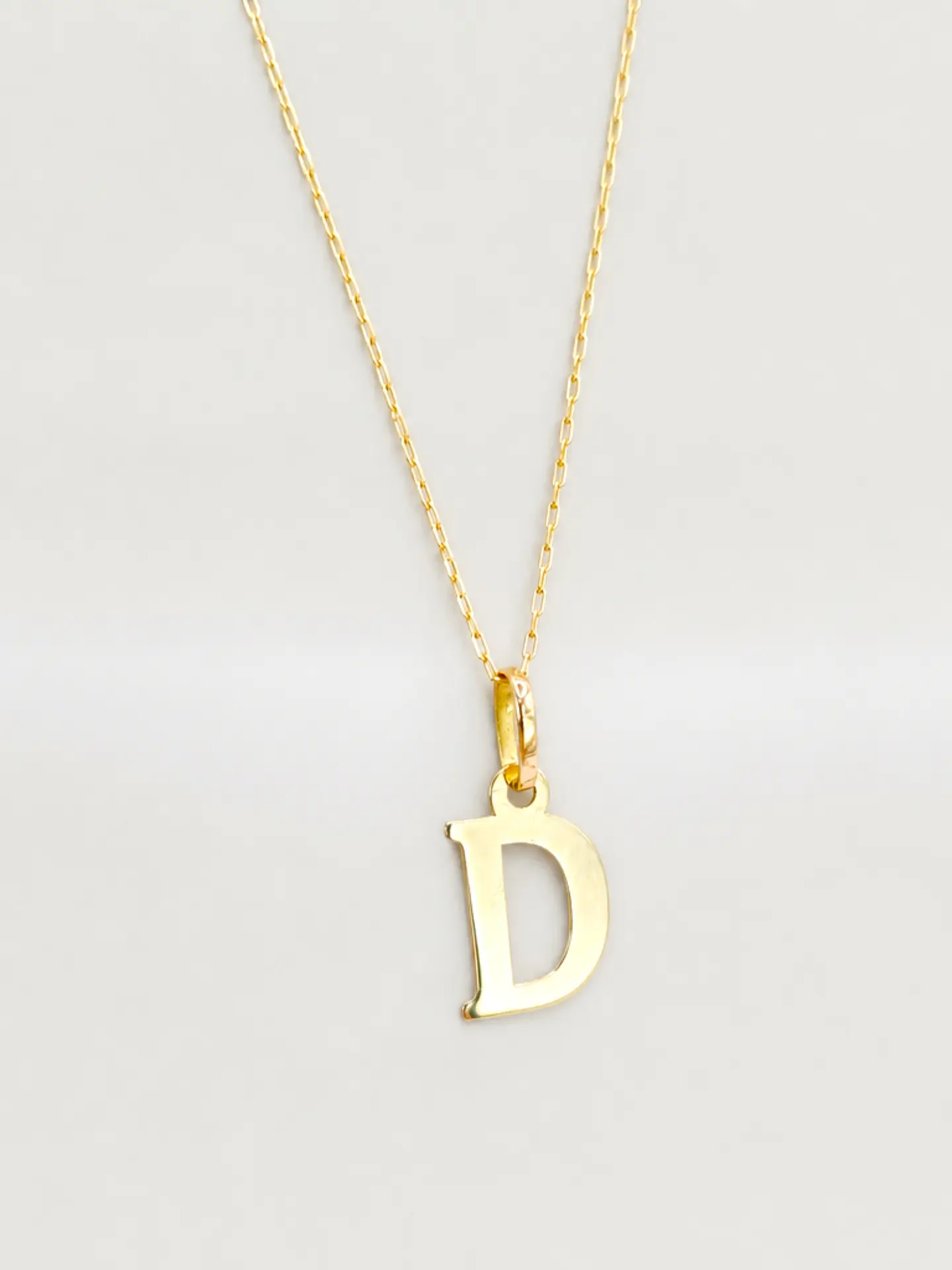 Cadena Legado con Letra Personal Oro 18k 9