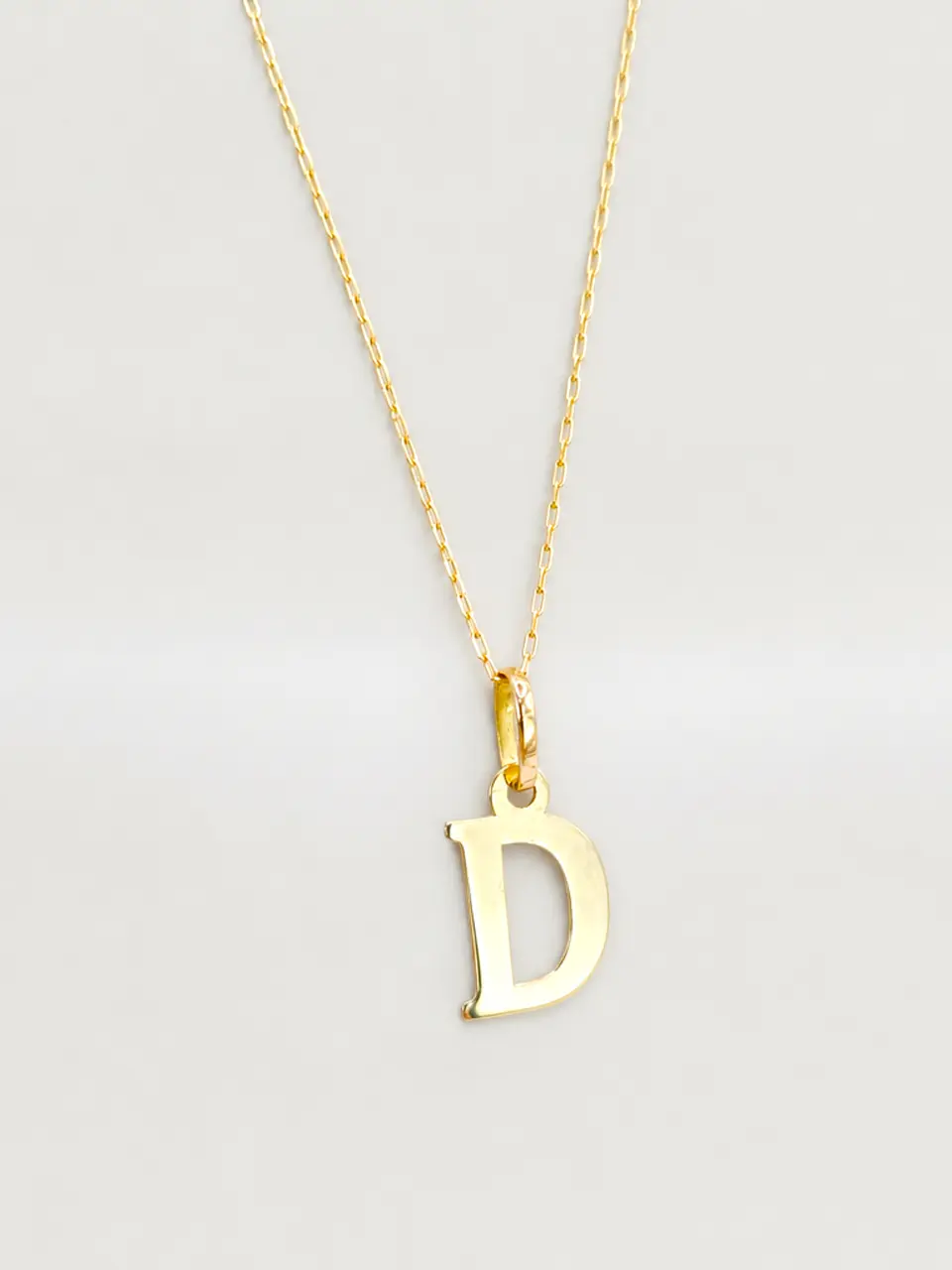 Cadena Legado con Letra Personal Oro 18k 9