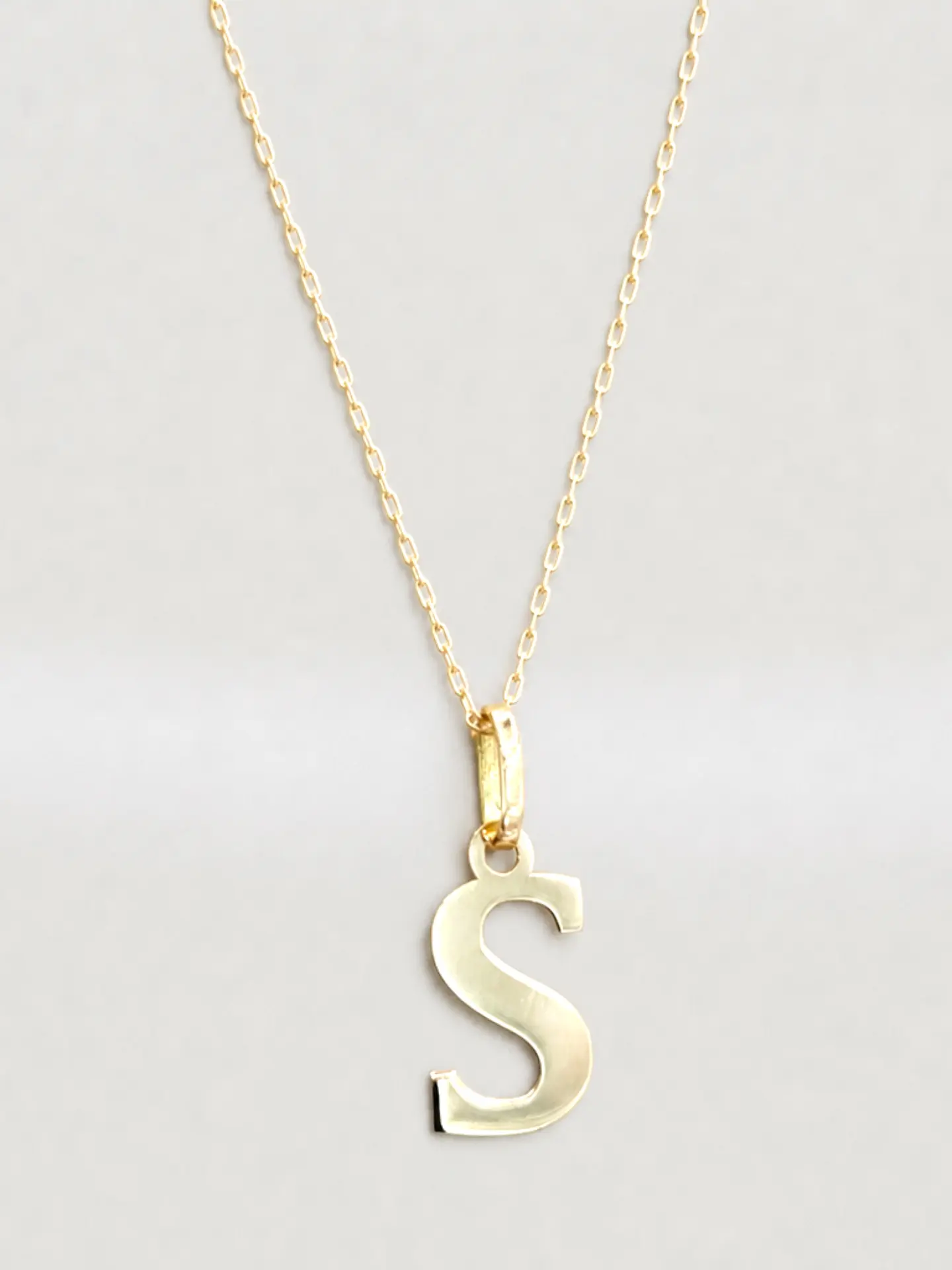 Cadena Legado con Letra Personal Oro 18k 11