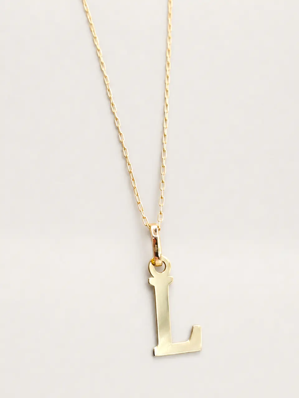 Cadena Legado con Letra Personal Oro 18k 12