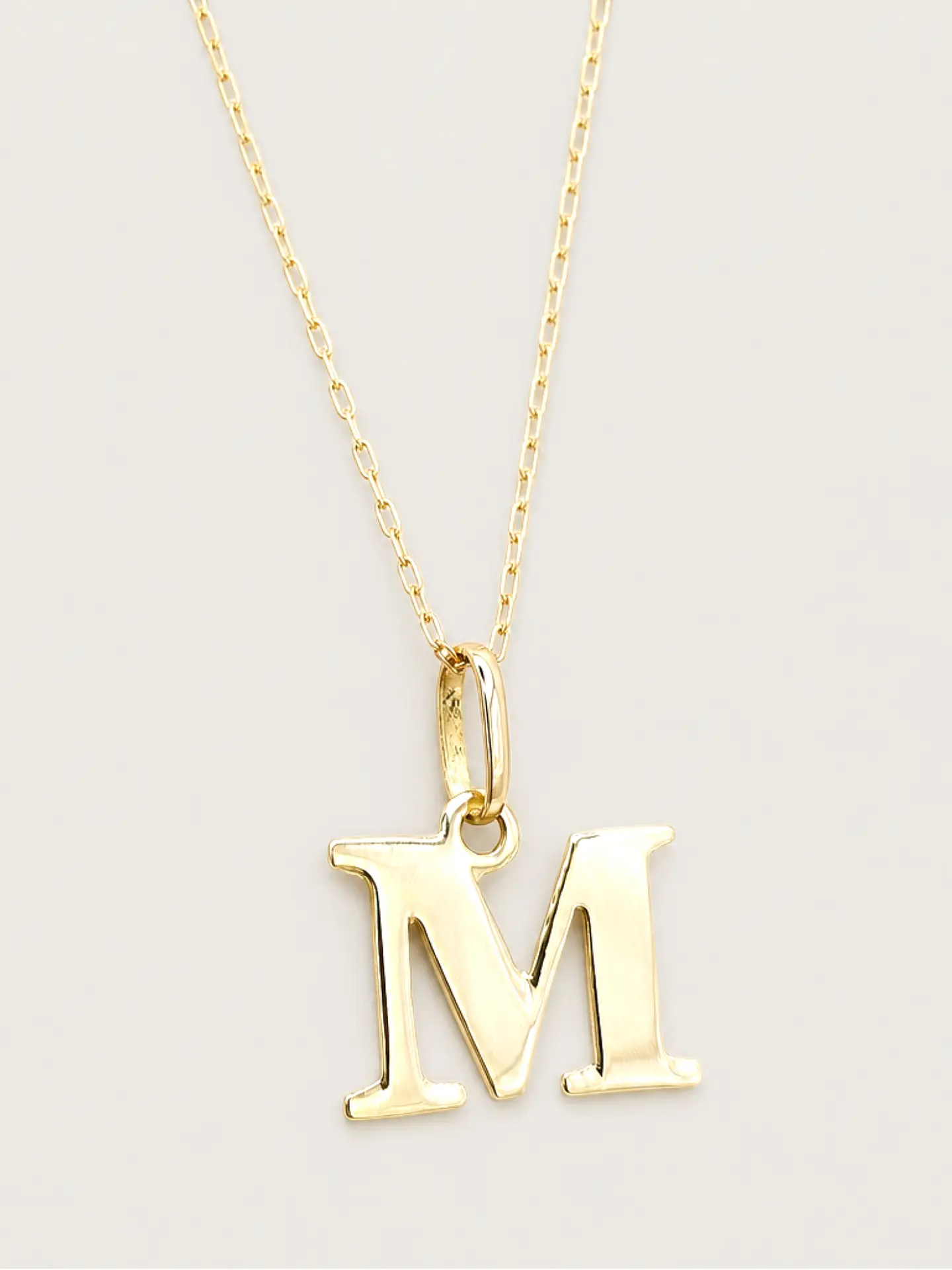 Cadena Legado con Letra Personal Oro 18k 18