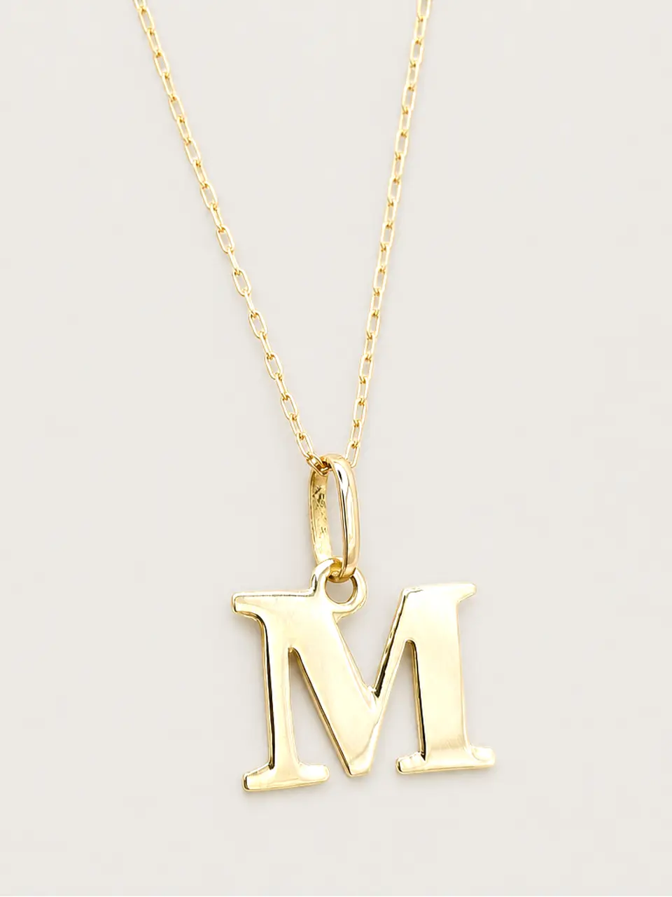 Cadena Legado con Letra Personal Oro 18k 18