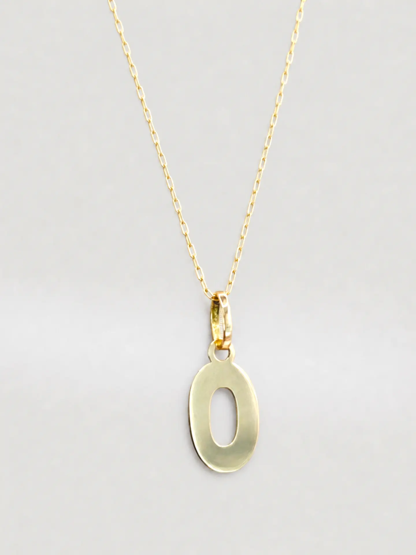 Cadena Legado con Letra Personal Oro 18k 20