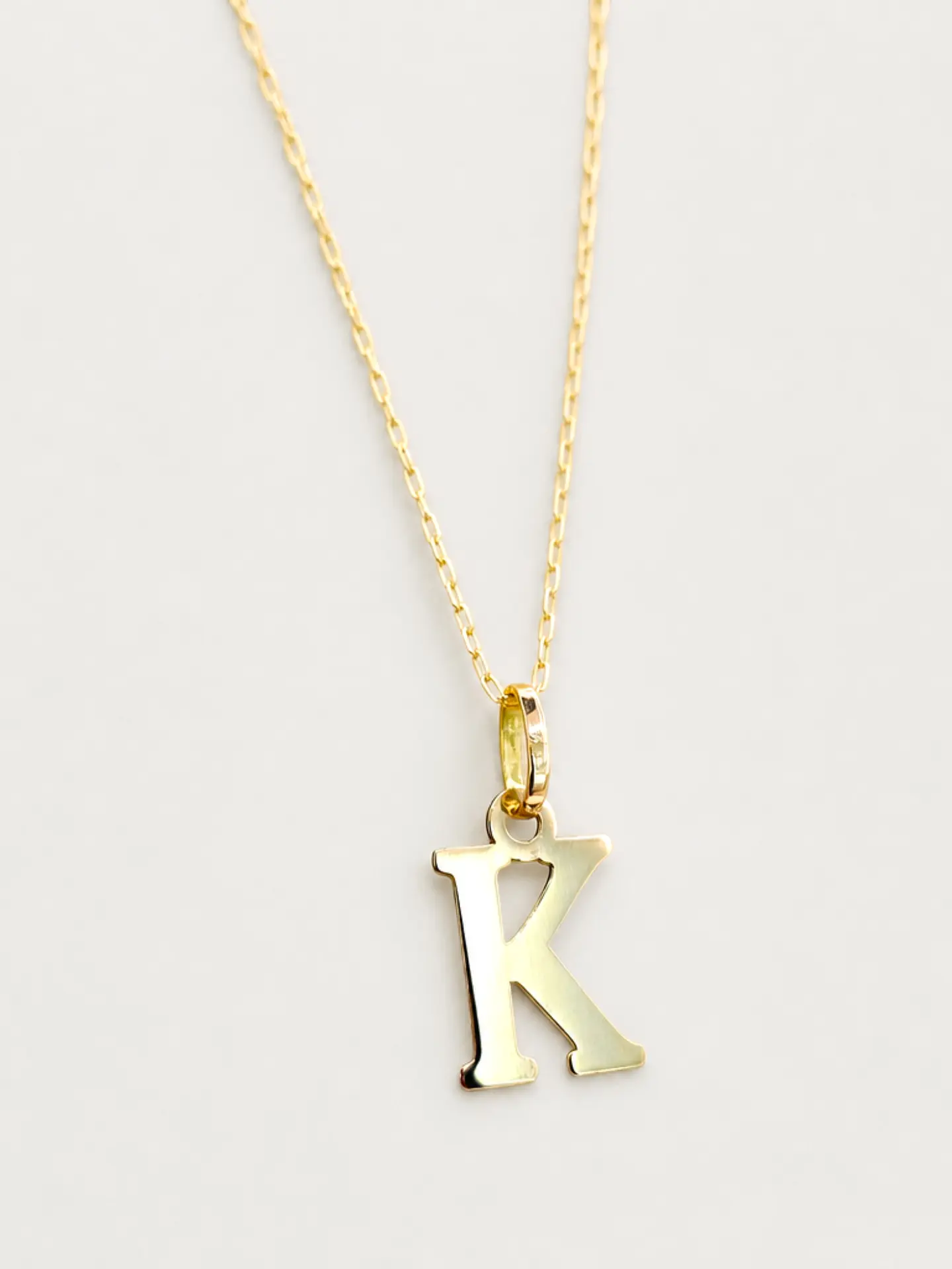 Cadena Legado con Letra Personal Oro 18k 22